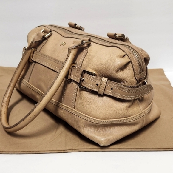 Burberry Tan Neutral Leather with interior Burberry Novacheck Pattern - Picture 1 of 14